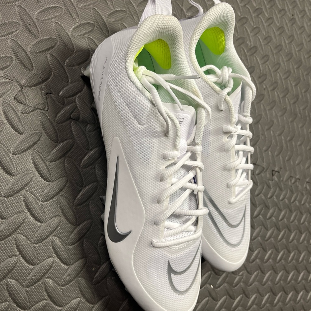 Nike Alpha Huarache 8 Pro LAX White Platinum CW4439-110 Men's Size 14 Cl… - Picture 2 of 10